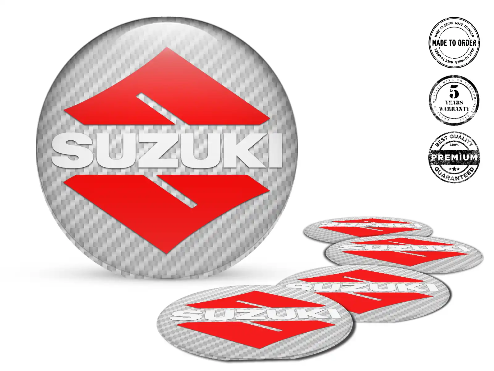 Suzuki Insignia de Rueda Logo Cúpula Elegante de Epoxi